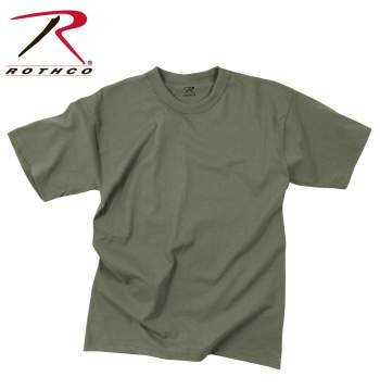 Solid Color 100% Cotton T-Shirt