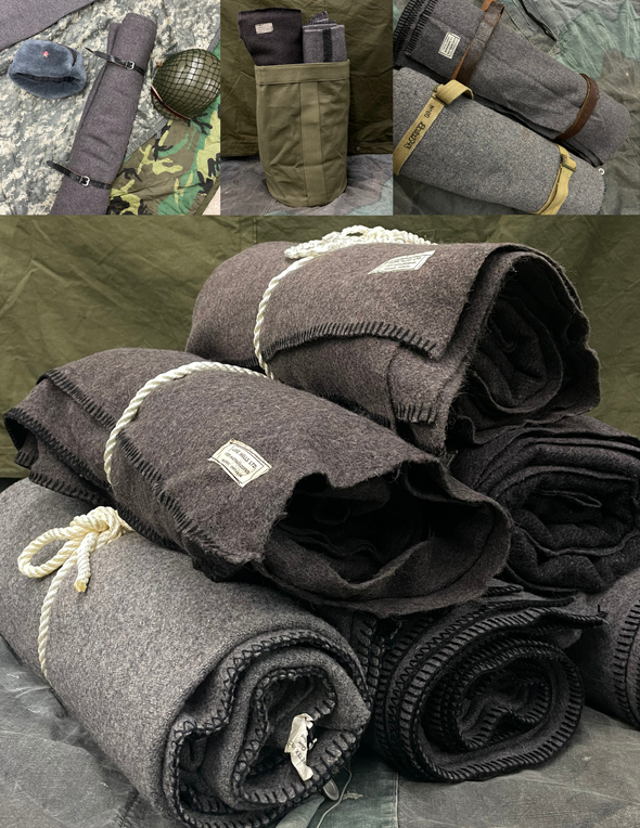 US Wool Army Blanket, OD, Air-Sealed