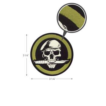Military Skull & Knife Morale Patch