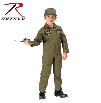 Kid's Flight Coverall With Patches