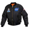 NASA MA-1 Flight Jacket - Black