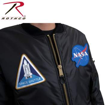NASA MA-1 Flight Jacket - Black