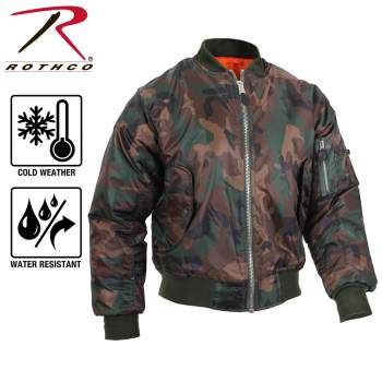 MA-1 Bomber Flight Jacket - Reversible Military Bomber Jacket