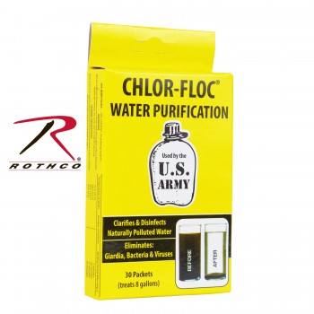 Chlor Floc Military Water Purification Powder Packets