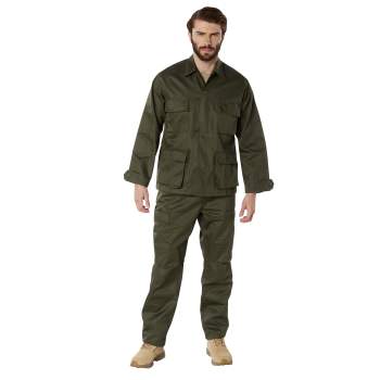 Tactical BDU Jacket/Shirt- Military-Inspired Twill Combat Jacket/Shirt