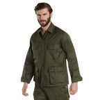 Tactical BDU Jacket/Shirt- Military-Inspired Twill Combat Jacket/Shirt