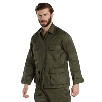 Tactical BDU Jacket/Shirt- Military-Inspired Twill Combat Jacket/Shirt