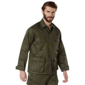 Tactical BDU Jacket/Shirt- Military-Inspired Twill Combat Jacket/Shirt