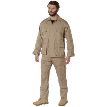 Tactical BDU Jacket/Shirt- Military-Inspired Twill Combat Jacket/Shirt