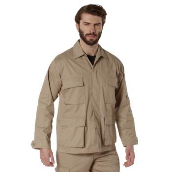 Tactical BDU Jacket/Shirt- Military-Inspired Twill Combat Jacket/Shirt
