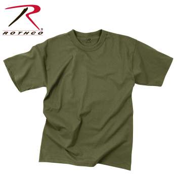 Solid Color 100% Cotton T-Shirt