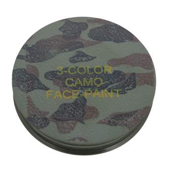 Round Camo Face Paint Compact - Woodland Camo