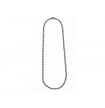  50-Pack Dog Tag Chain Ball Chain Necklace Bulk, Beaded