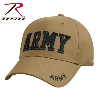 Deluxe Army Embroidered Low Profile Insignia Cap