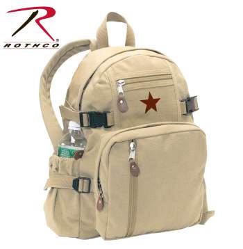 Vintage Style Canvas Compact Backpack