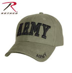 Deluxe Army Embroidered Low Profile Insignia Cap