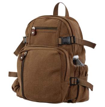 Vintage Style Canvas Compact Backpack