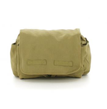 Vintage Style Washed Canvas Messenger Bag