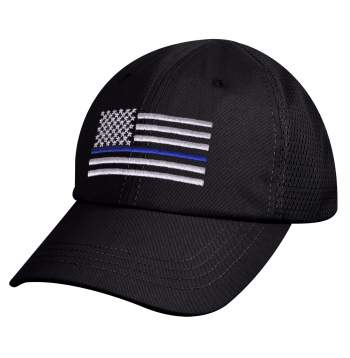 Tactical Mesh Back Cap With Thin Blue Line Flag