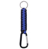 Thin Blue Line Paracord Keychain With Carabiner