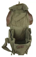 M51 Gas Mask Haversack Carrier Green-Khaki Belgian Cold War Era
