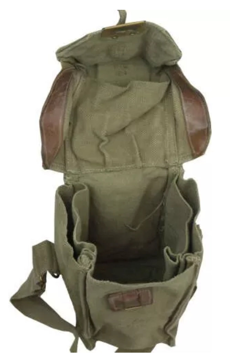 M51 Gas Mask Haversack Carrier Green-Khaki Belgian Cold War Era