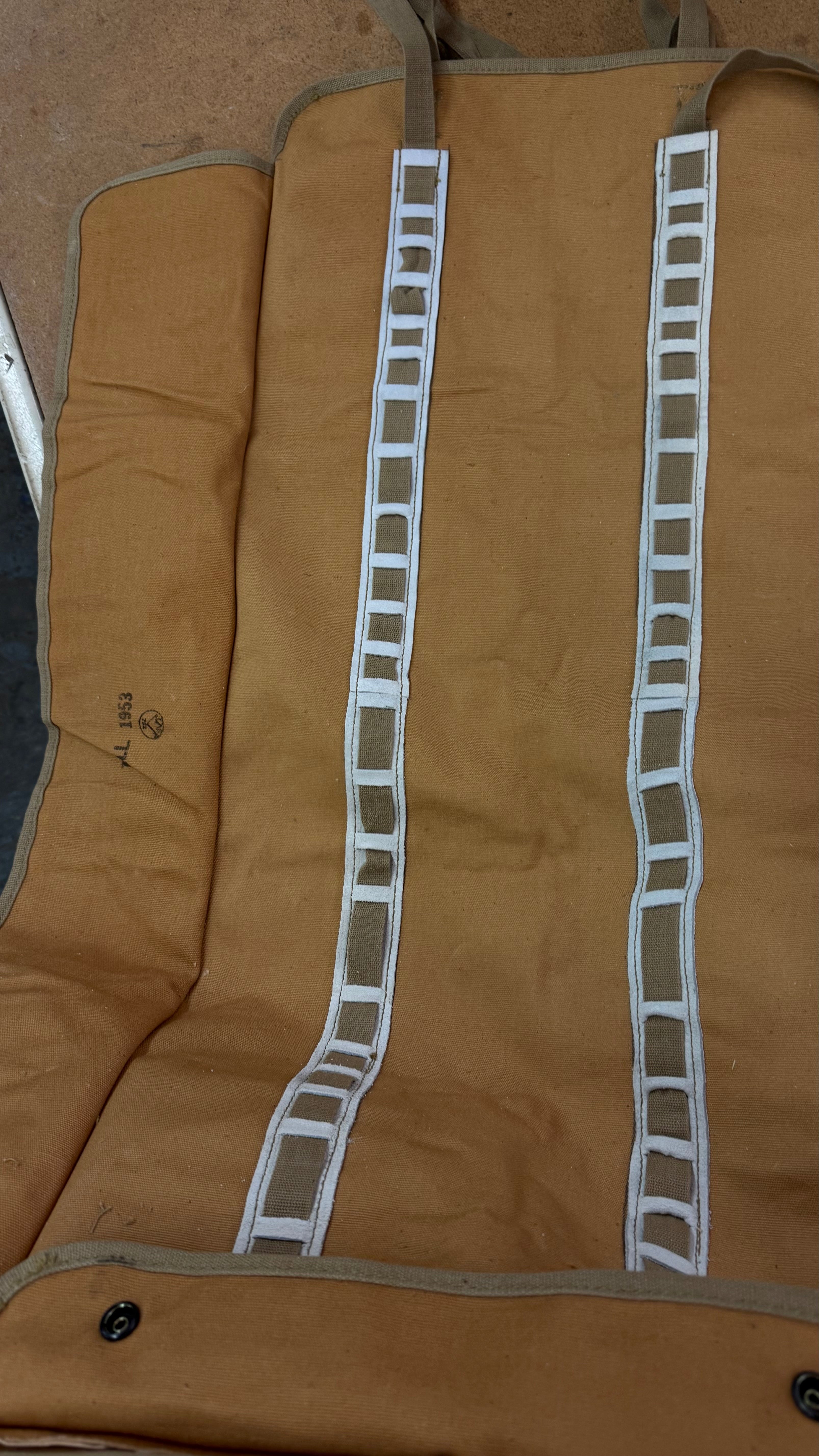 1950's CF Military Tool Roll, NEW Real Deal