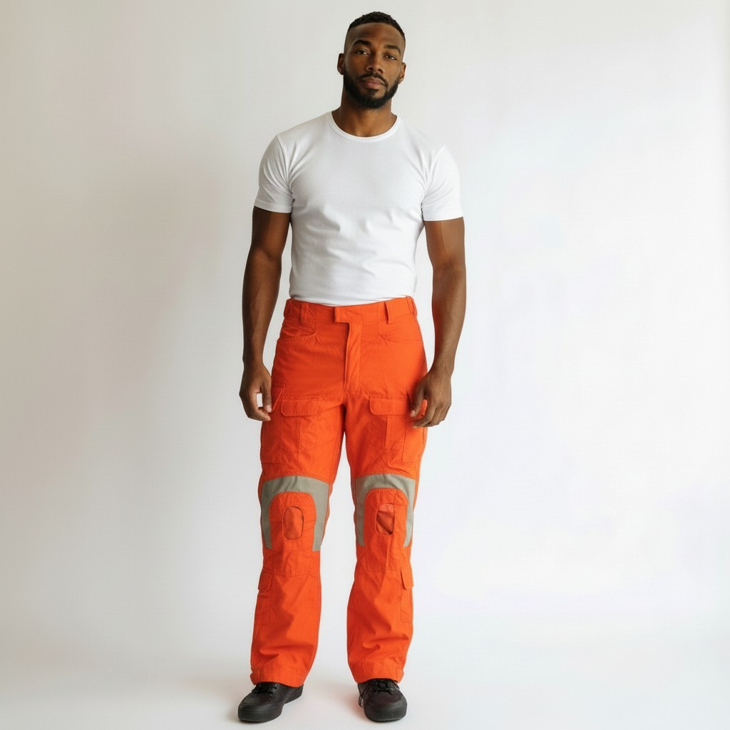 Canadian Forces SARTech Search and Rescue Pants / Orange and Tan / Issued