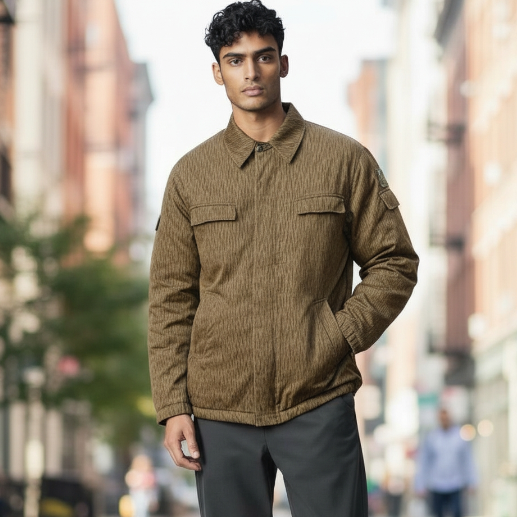 East German Raindrop Camo Pattern Insulated Jacket - RARE