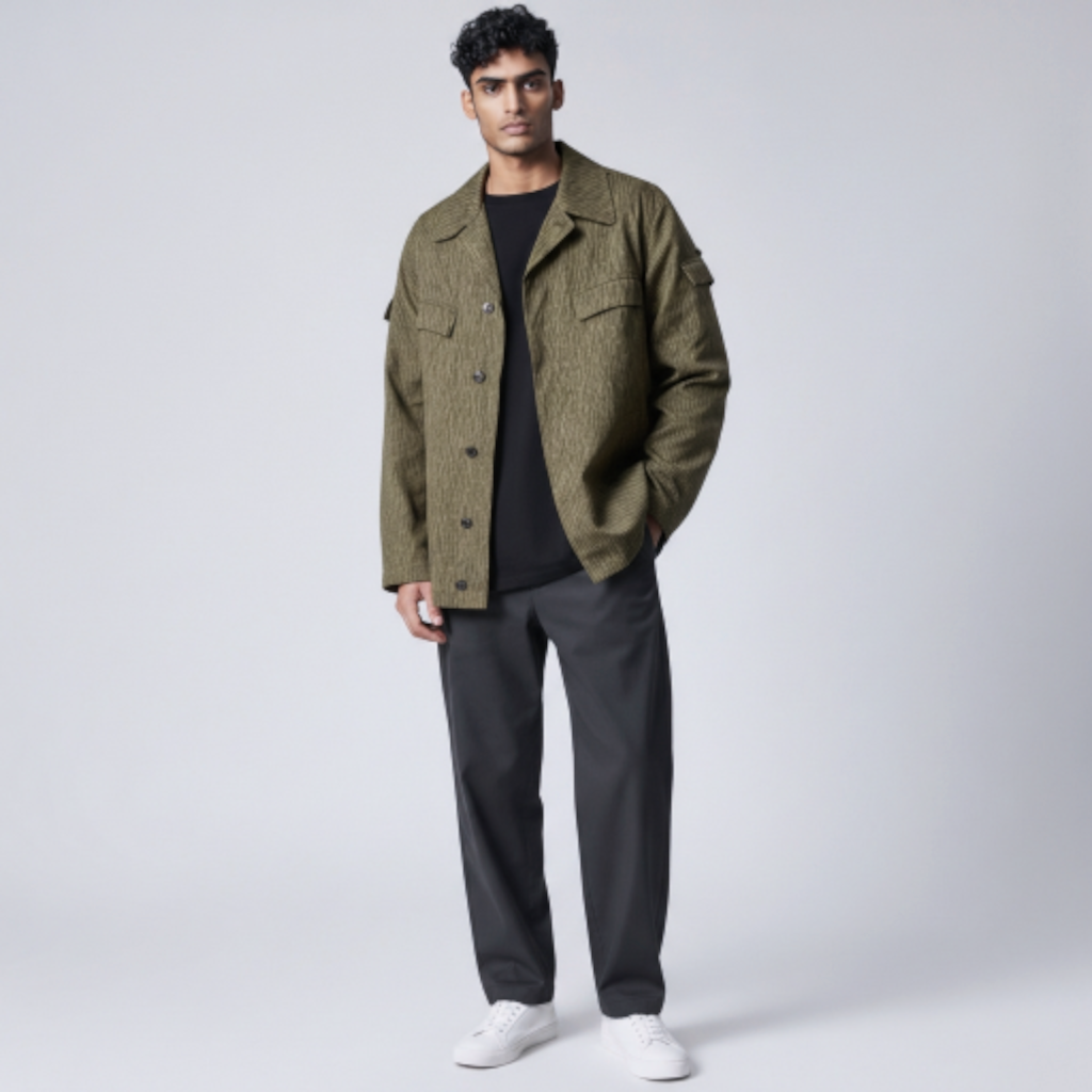 East German Raindrop Camo Pattern Insulated Jacket - RARE