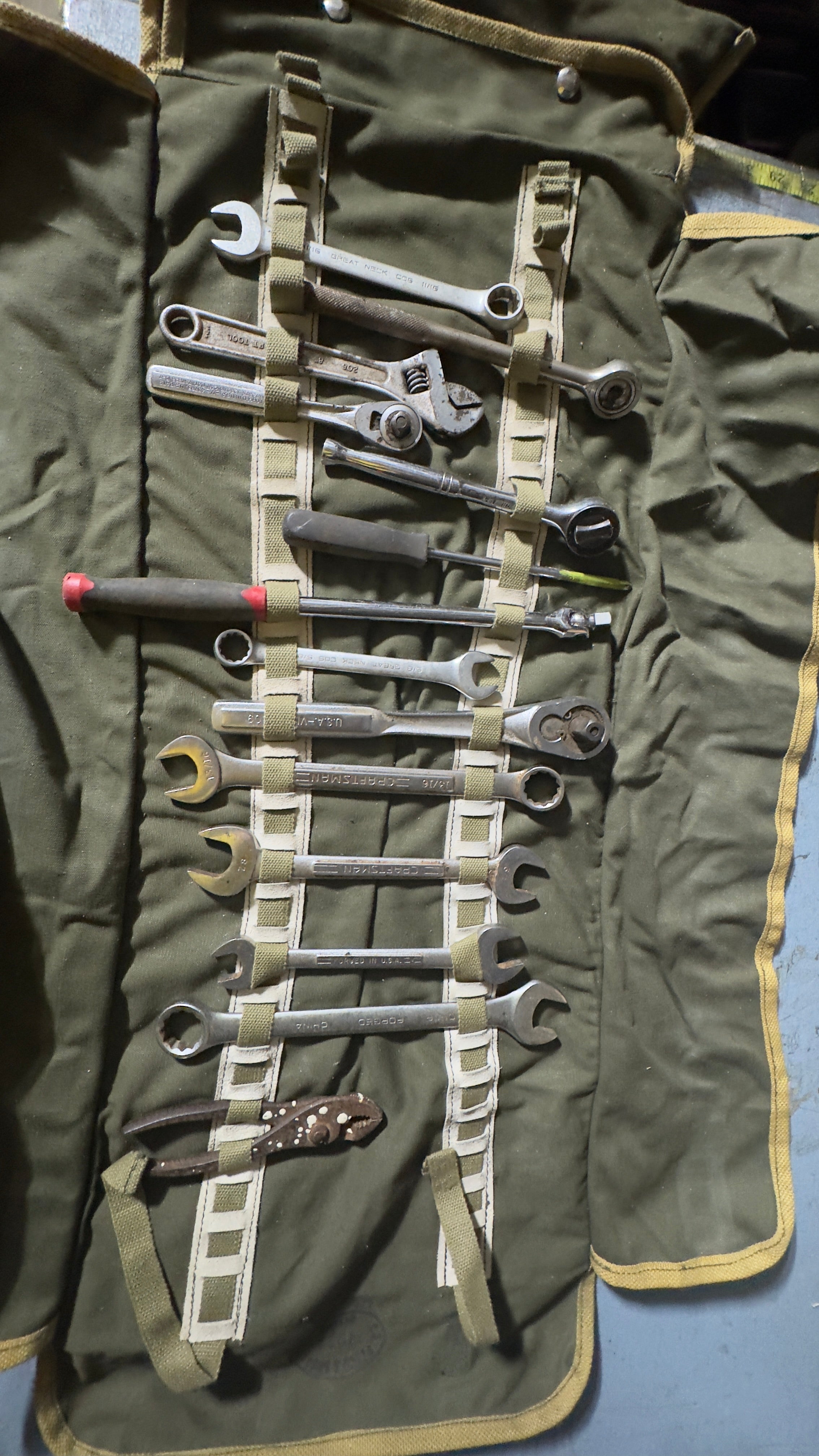 1950's CF Military Tool Roll, NEW Real Deal