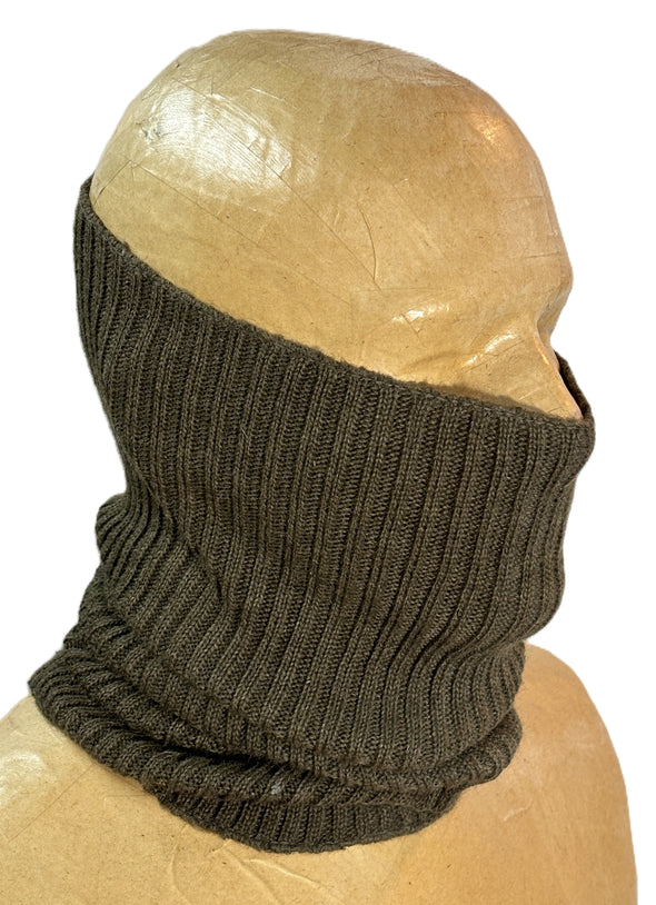 European French Knit Neck Gator Balaclava