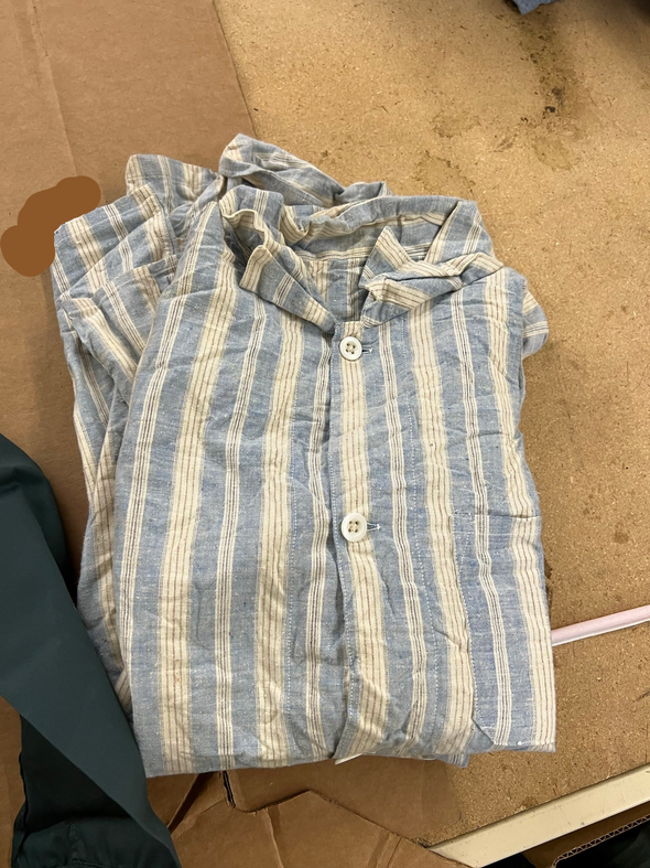 Vintage British Army Striped Sleep Shirt