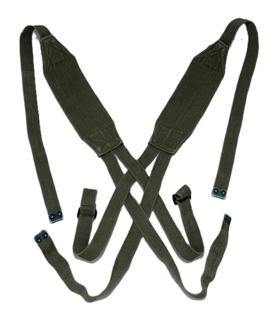 P44 YOKE SUSPENDERS Green British Cold War Era *Rare*