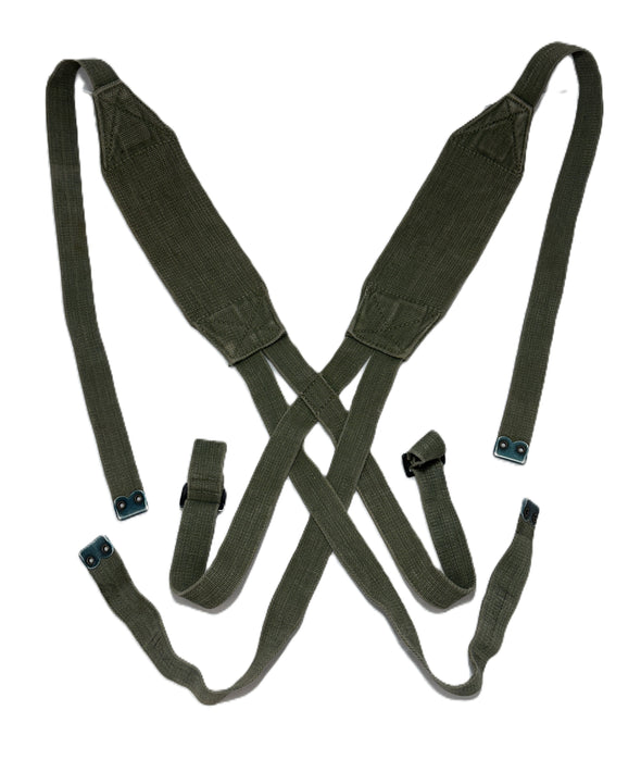P44 YOKE SUSPENDERS Green British Cold War Era *Rare*
