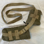 Cylindrical Liquid Container Carry Bag Early 2-Piece Green Canadian Cold War Era