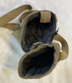 Cylindrical Liquid Container Carry Bag Early 2-Piece Green Canadian Cold War Era