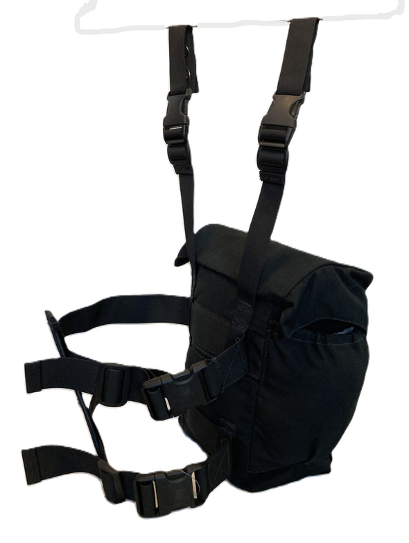 Black Drop Leg Medical Supply / Protective Mask Carrier