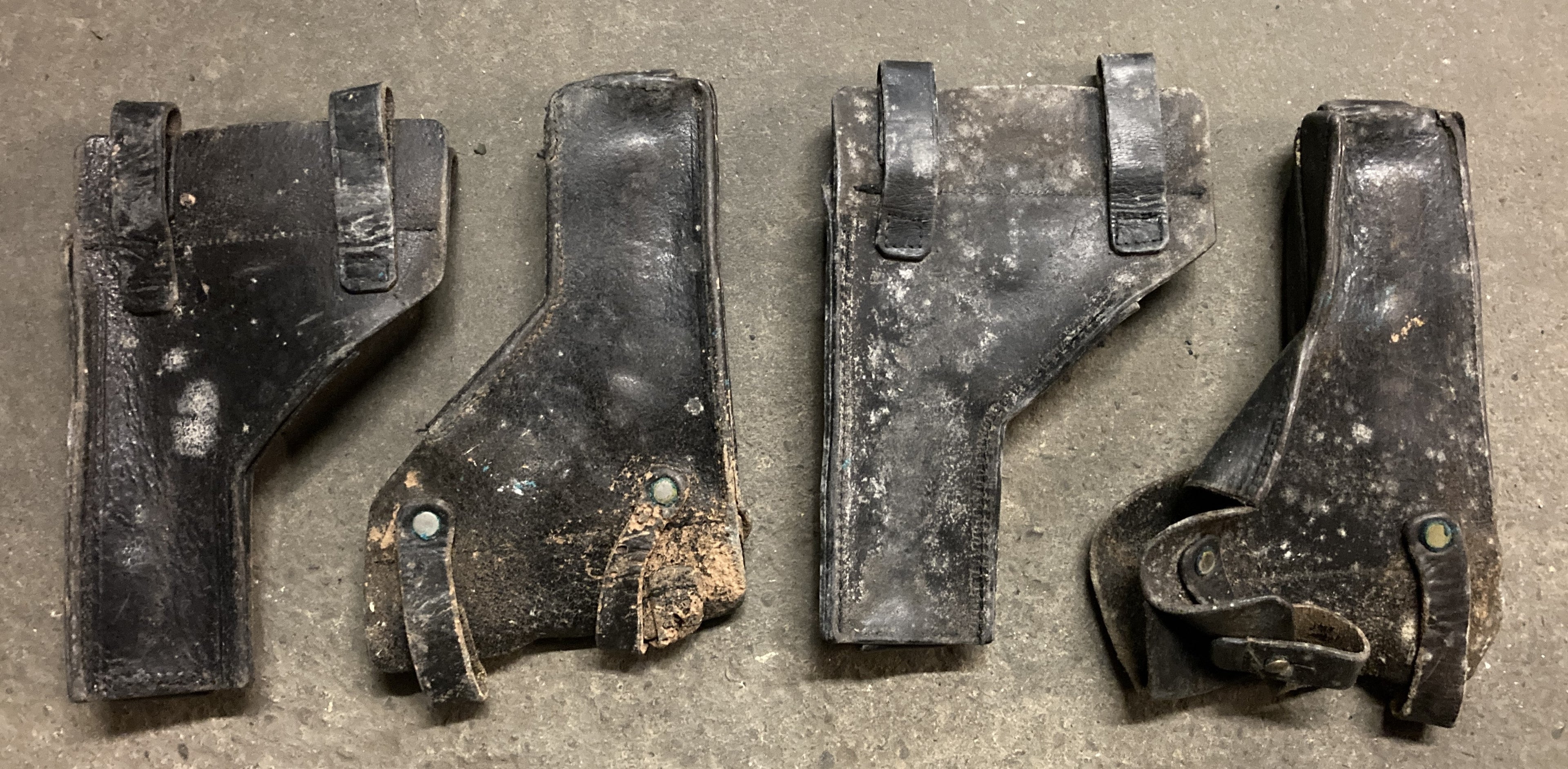 Danish Black Leather M/49 Pistol Holster