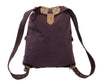 Vintage Purple Canvas Backpack