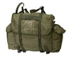 Military Green Nylon Rucksack for DIY Repair