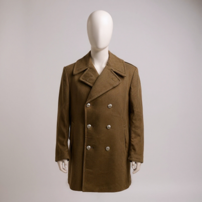 Vintage Italian Armed Forces Wool Greatcoat Overcoat