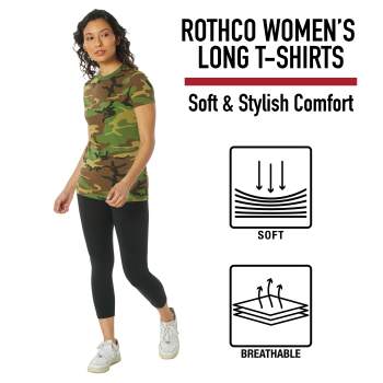 Womens Long Length Camo T-Shirt