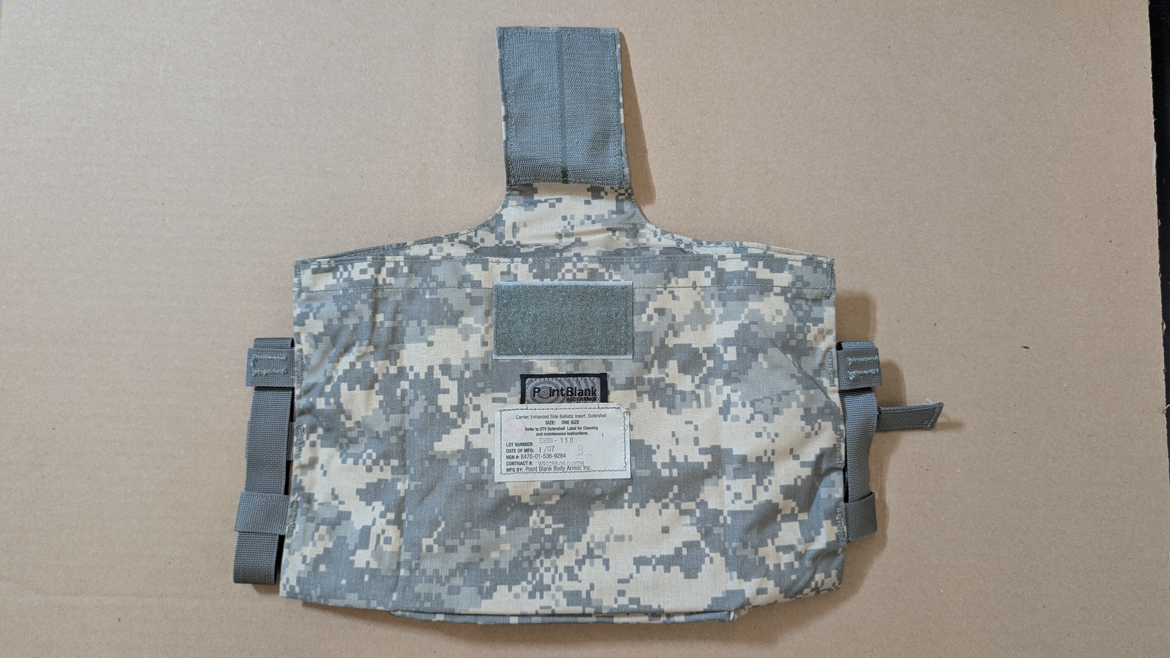 Ballistic Insert Assembly Enhanced Side Ballistics Outershell Carrier w/ Ballistic Insert ...