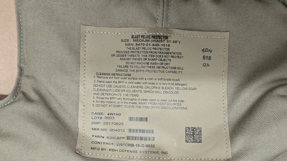 Blast Pelvic Protector