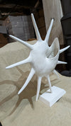 Large Ceramic Sunshine Conch Shell Sculpture