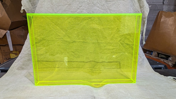 Neon Yellow Acrylic Display Board