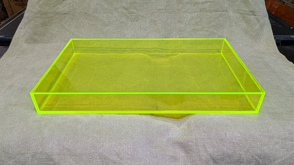 Neon Yellow Acrylic Display Board