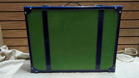 C Wonder Green Leather Decorative Retro Luggage