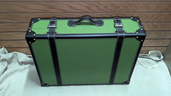 C Wonder Green Leather Decorative Retro Luggage